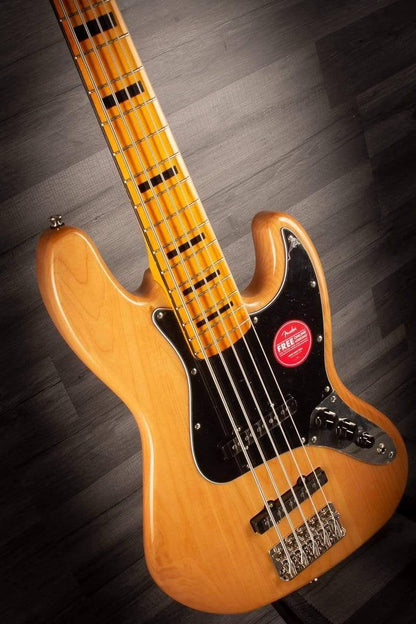 Squier Classic Vibe '70s Jazz V Bass Guitar - Natural