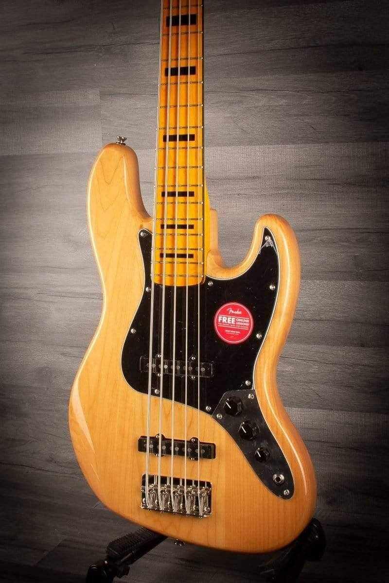 Squier Classic Vibe '70s Jazz V Bass Guitar - Natural