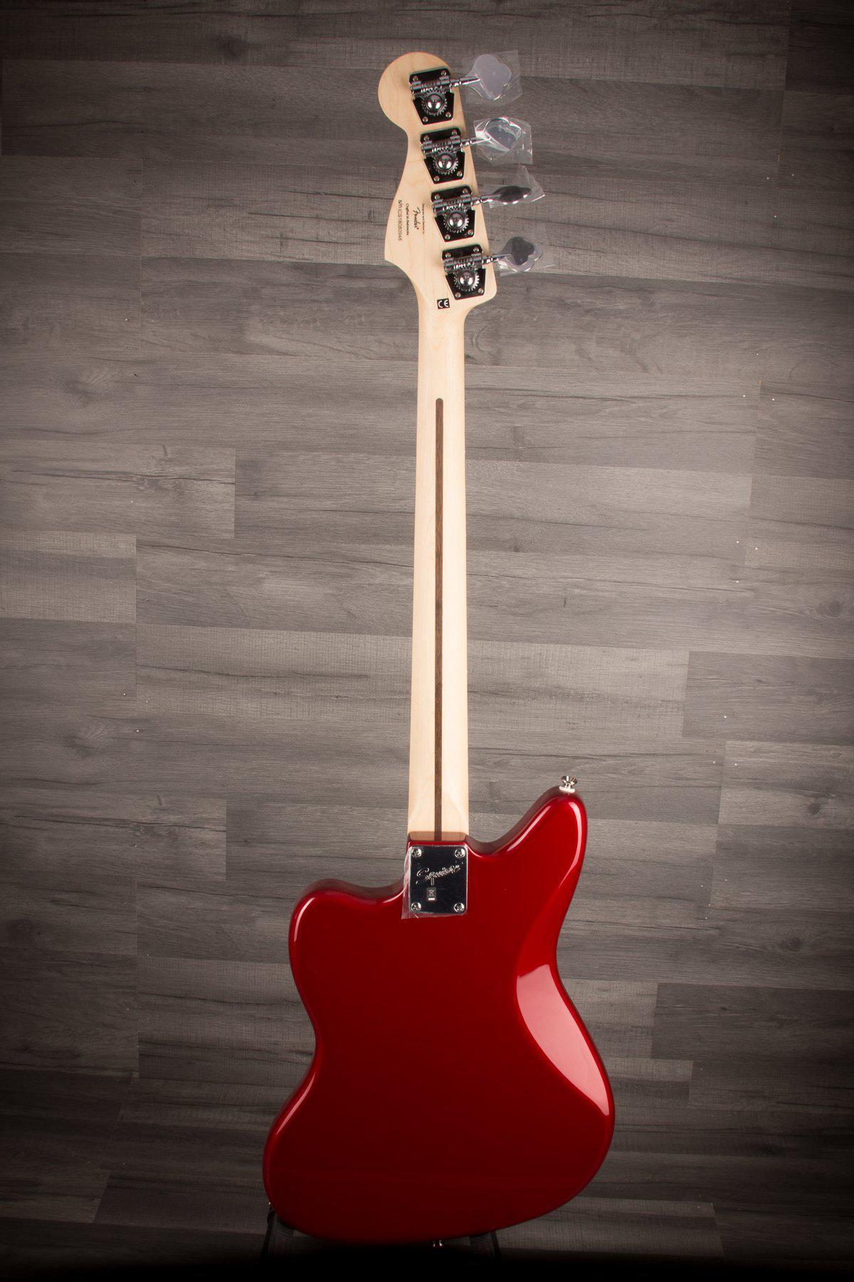 Squier  - Vintage Modified Jaguar Bass Short Scale Candy Apple Red - MusicStreet
