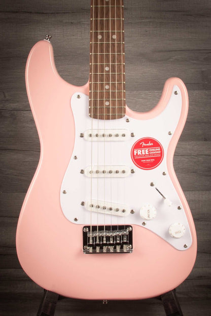 Fender Squier Stratocaster Mini Electric Guitar - Shell Pink