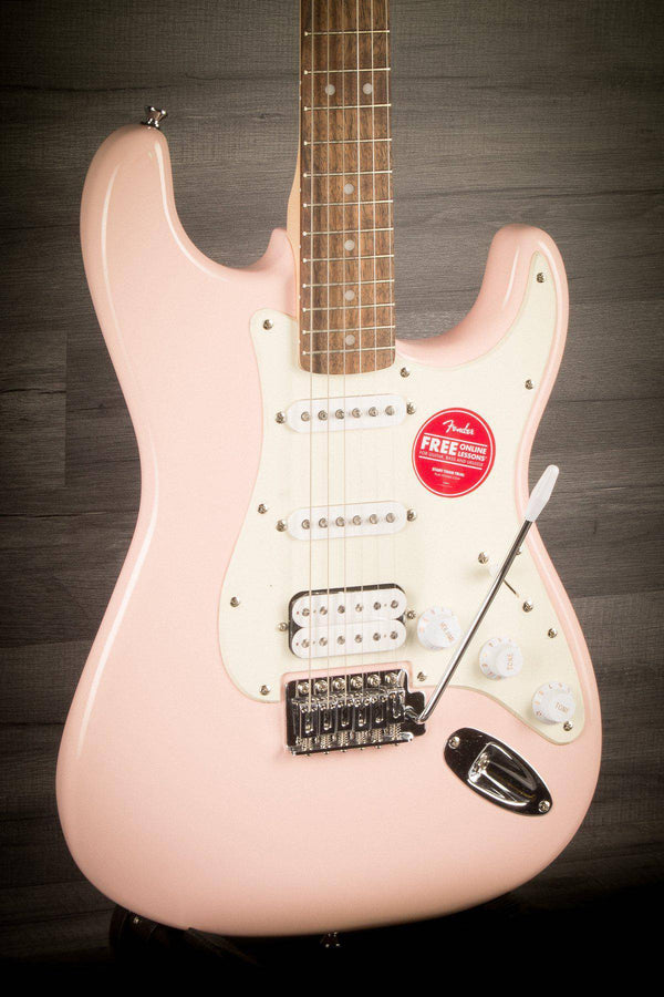 Squier Bullet Stratocaster HSS Shell Pink - MusicStreet