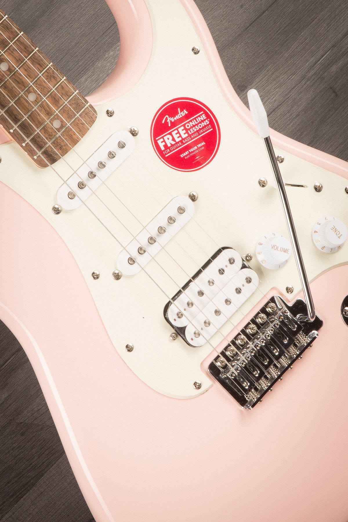 Squier Bullet Stratocaster HSS Shell Pink - MusicStreet
