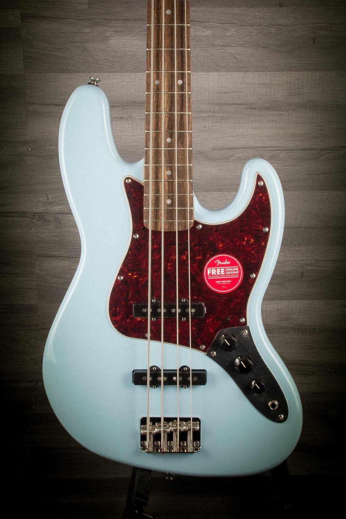 Squier - Classic Vibe 60's Jazz Bass Guitar - Daphne Blue