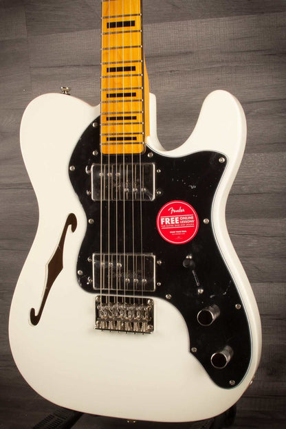 Squier Classic Vibe '70s Thinline Telecaster Electric Guitar - Olympic White