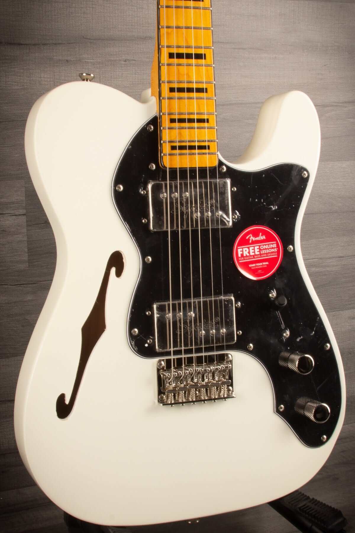 Squier Classic Vibe '70s Thinline Telecaster Electric Guitar - Olympic White