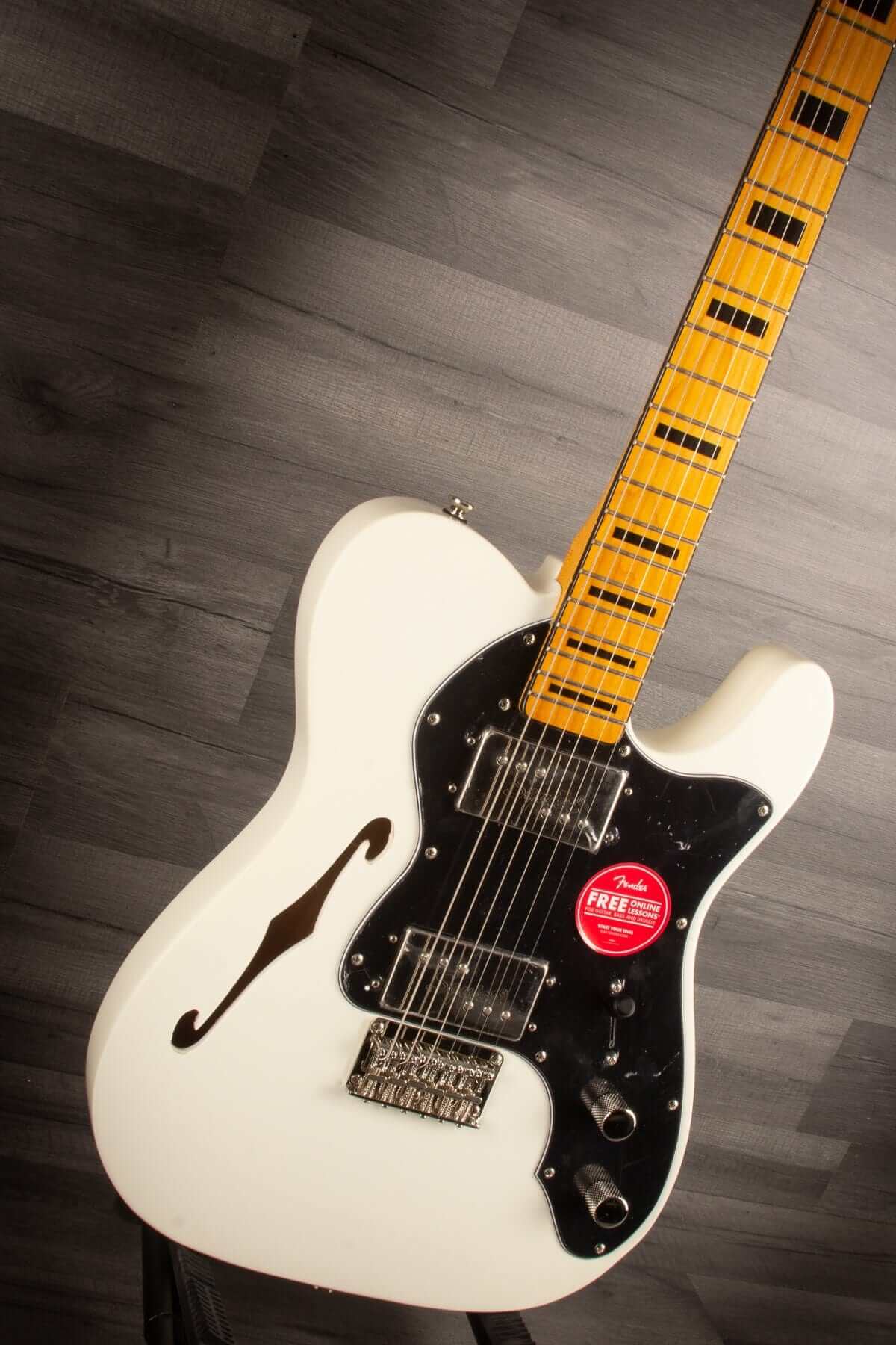 Squier Classic Vibe '70s Thinline Telecaster Electric Guitar - Olympic White