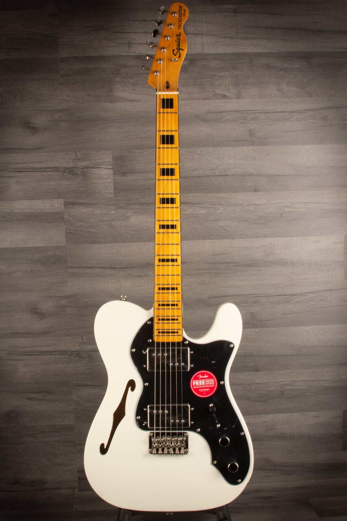Squier Classic Vibe '70s Thinline Telecaster Electric Guitar - Olympic White