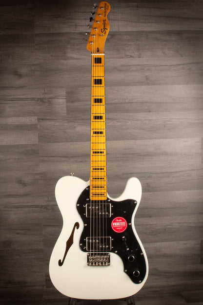 Squier Classic Vibe '70s Thinline Telecaster Electric Guitar - Olympic White