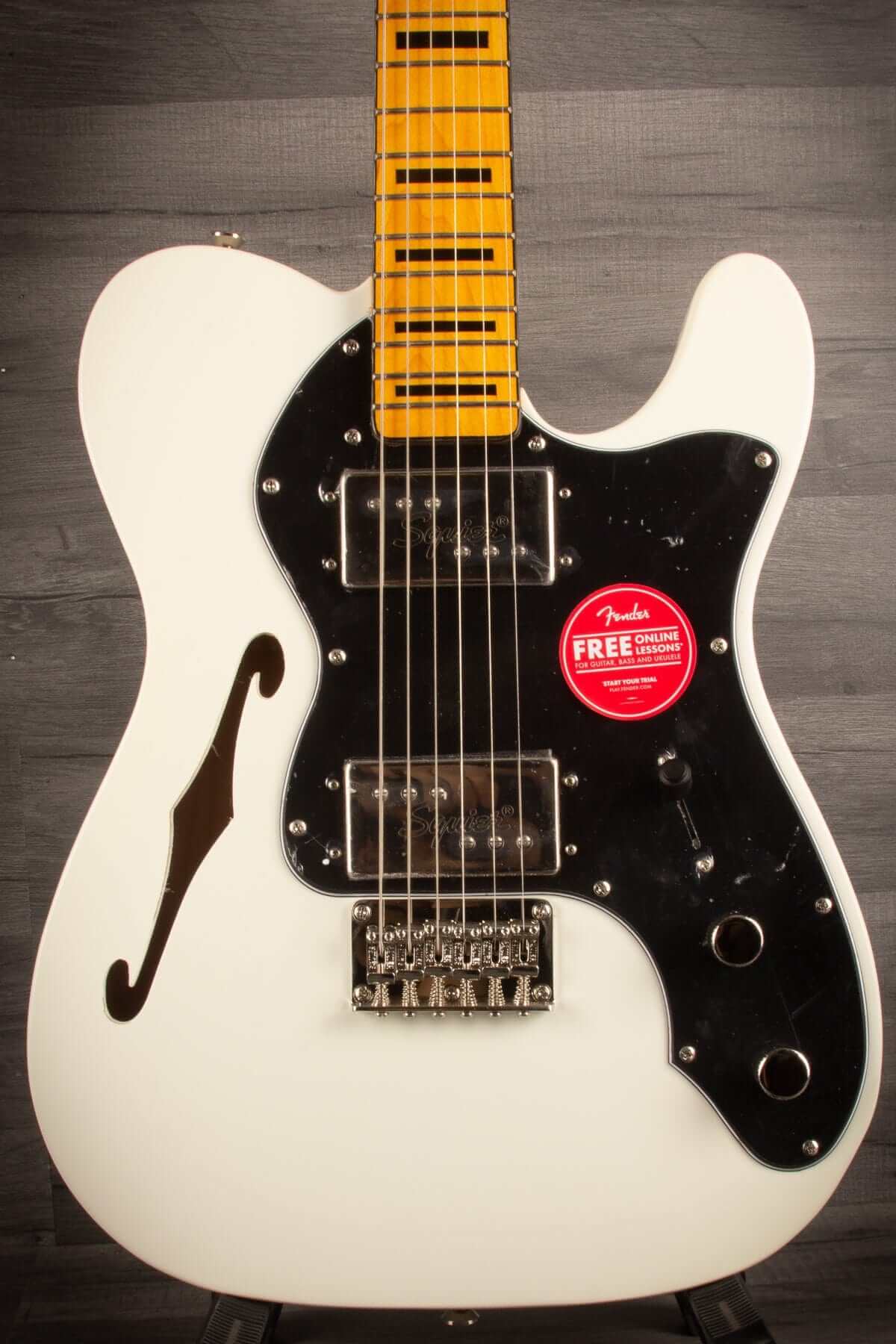 Squier Classic Vibe '70s Thinline Telecaster Electric Guitar - Olympic White