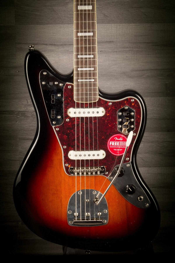 Squier Electric Guitar Squier Classic Vibe 70s Jaguar - 3 tone sunburst