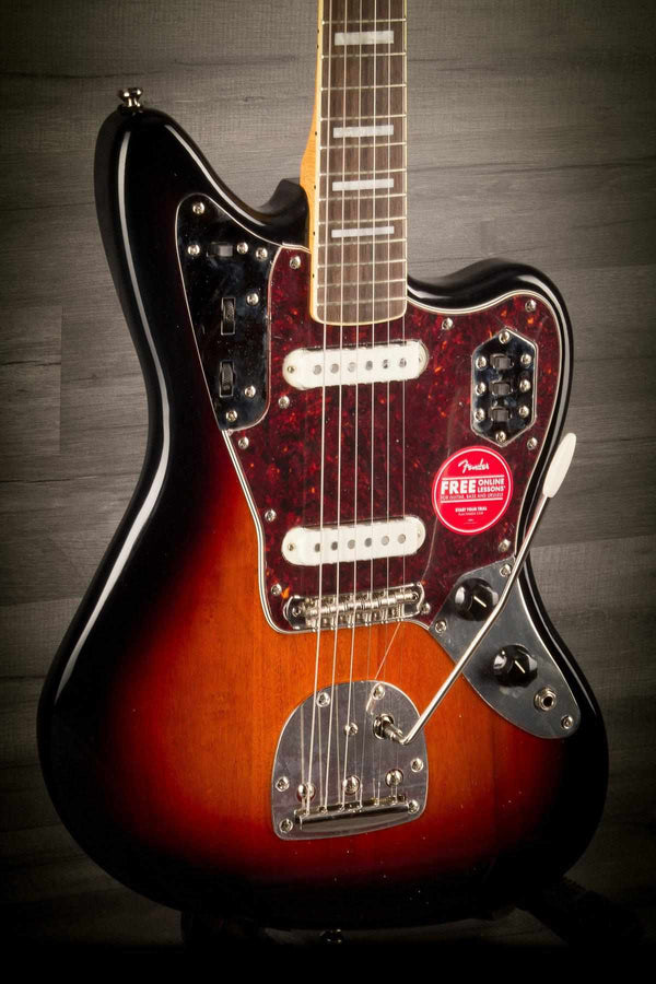 Squier Electric Guitar Squier Classic Vibe 70s Jaguar - 3 tone sunburst