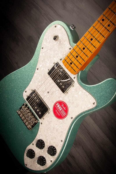 Squier FSR 70's Telecaster Deluxe Seafoam Green Sparkle