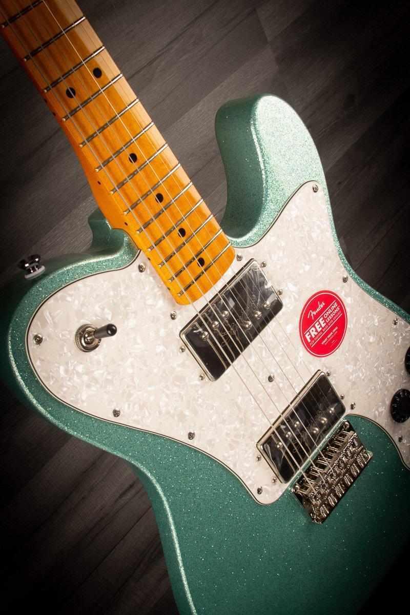 Squier FSR 70's Telecaster Deluxe Seafoam Green Sparkle