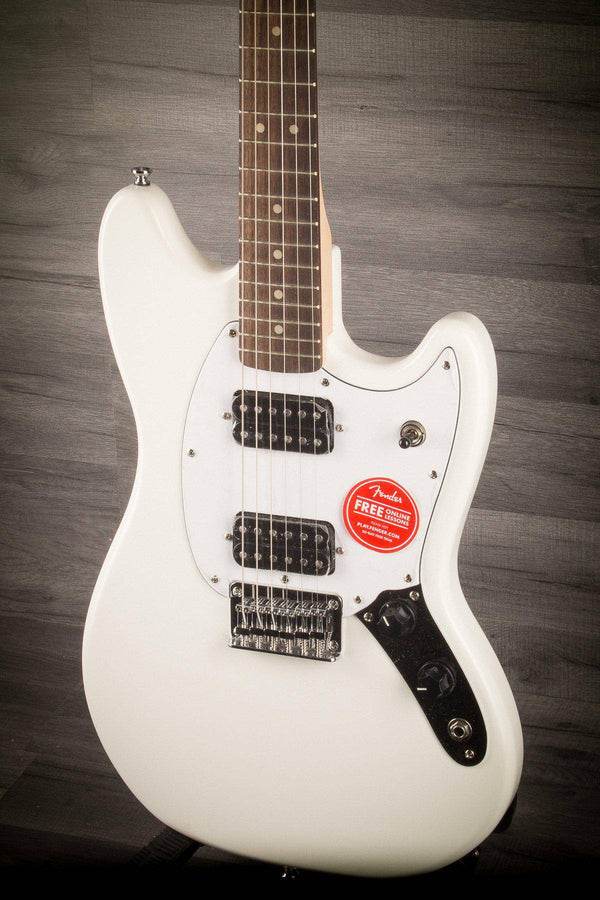 Squier FSR Bullet Mustang - HH - Il - Olympic White - MusicStreet