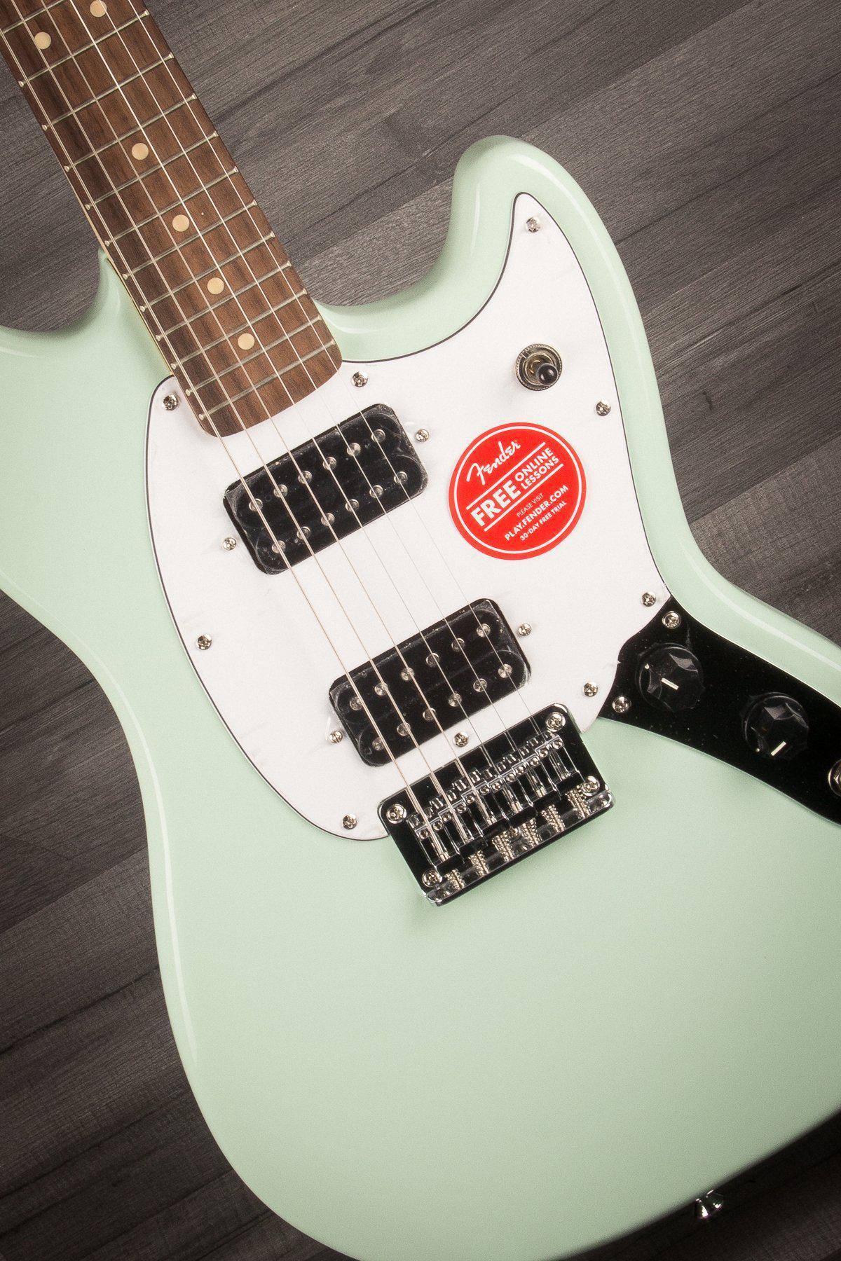 Squier FSR Bullet Mustang - HH - Il - Surf Green - MusicStreet