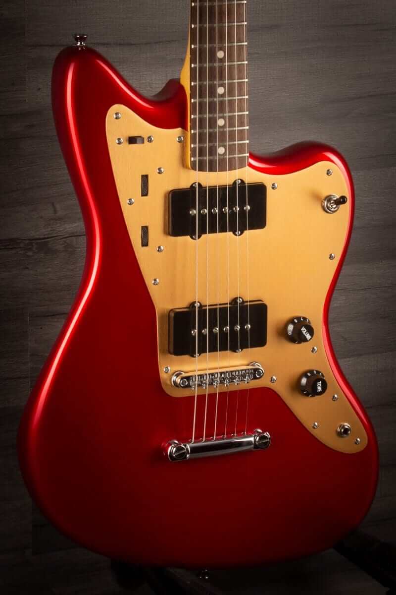 USED - Squier Deluxe Jazzmaster ST, Candy Apple Red
