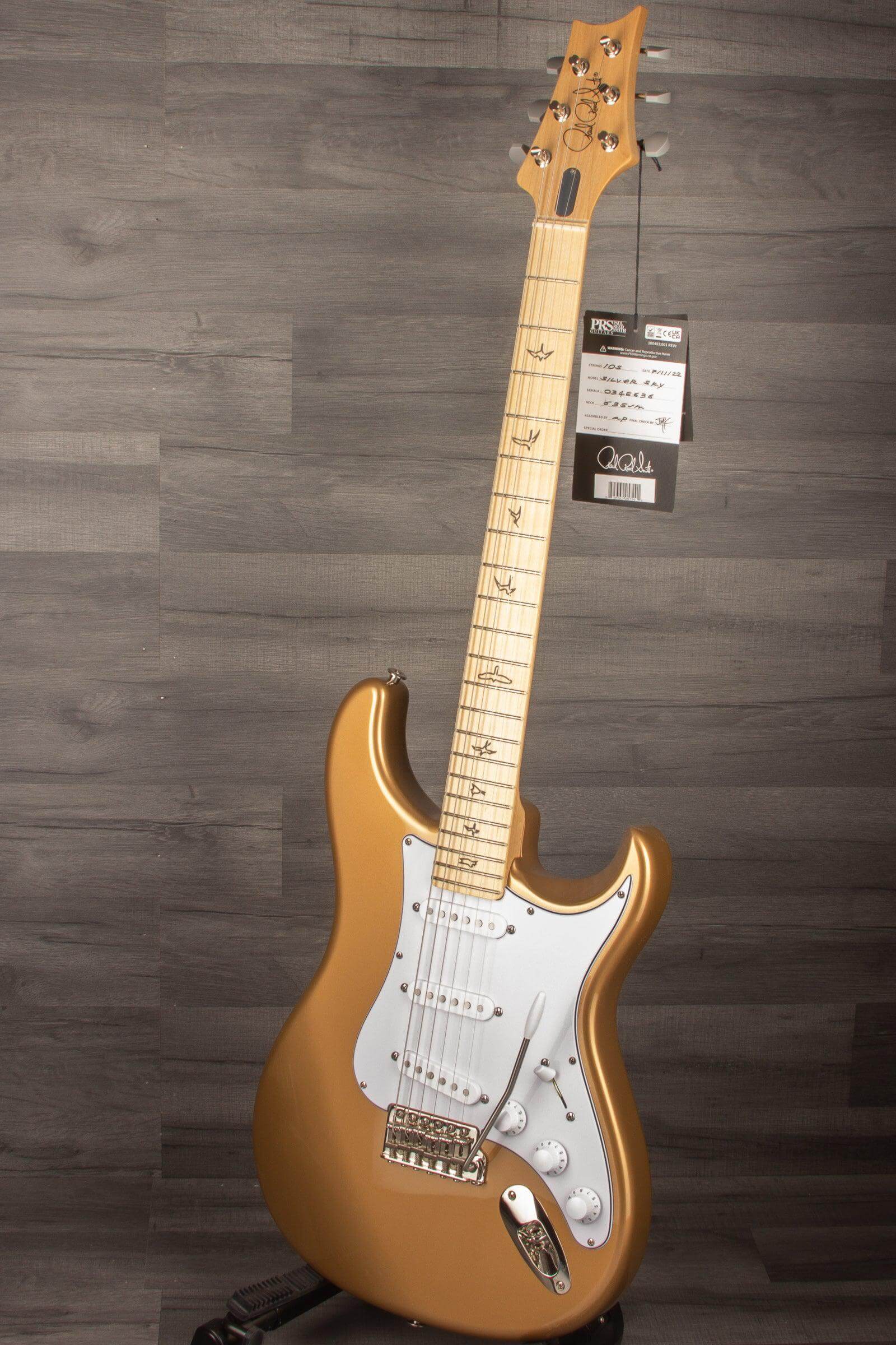 PRS Silver Sky John Mayer Signature Electric Guitar - Gold Mesa, Maple Fingerboard