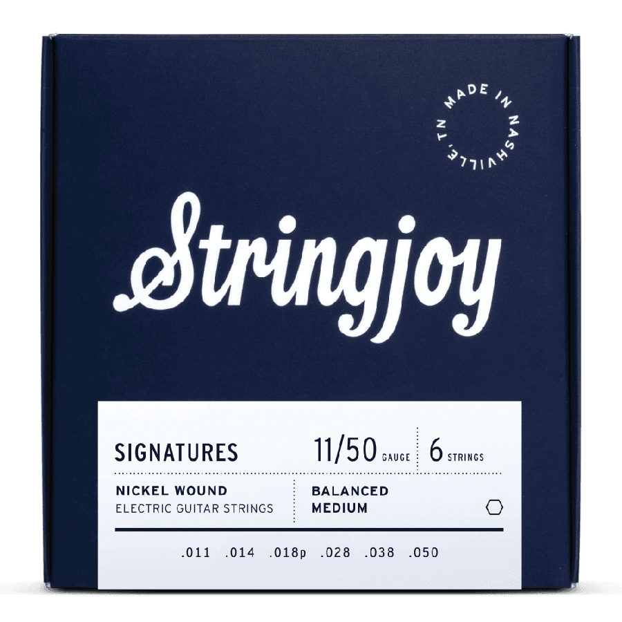 Stringjoy Balanced Medium Guitar Strings 11-50 - MusicStreet