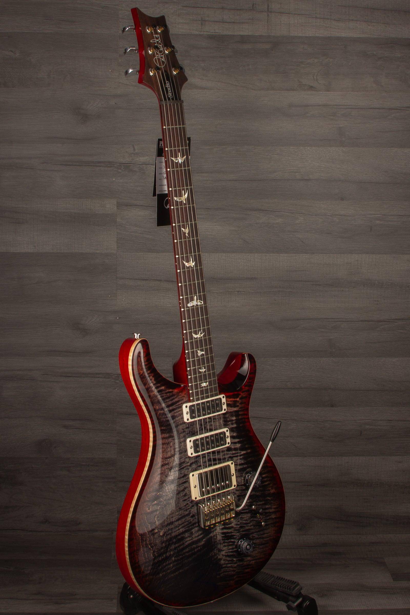 PRS - Studio Electric Guitar - Charcoal Cherryburst #0342886