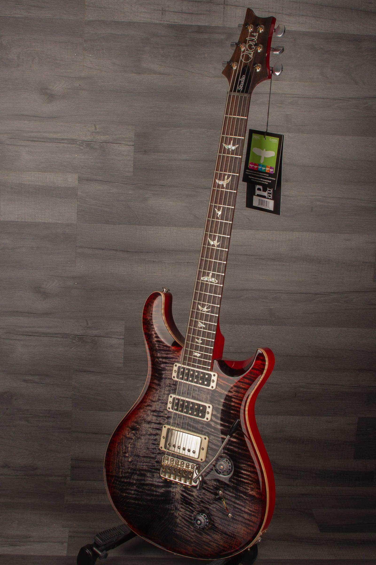 PRS - Studio Electric Guitar - Charcoal Cherryburst #0342886