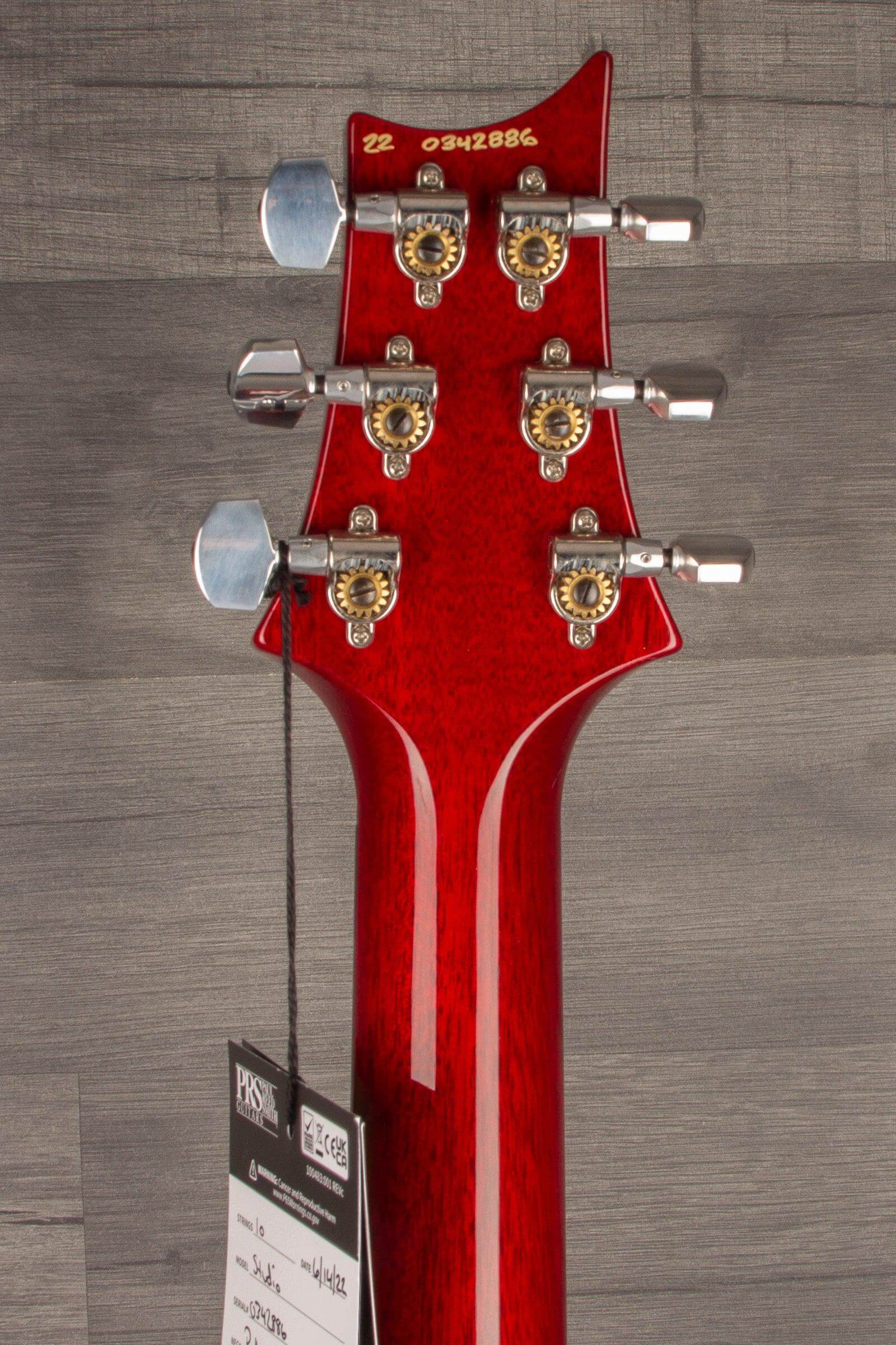 PRS - Studio Electric Guitar - Charcoal Cherryburst #0342886