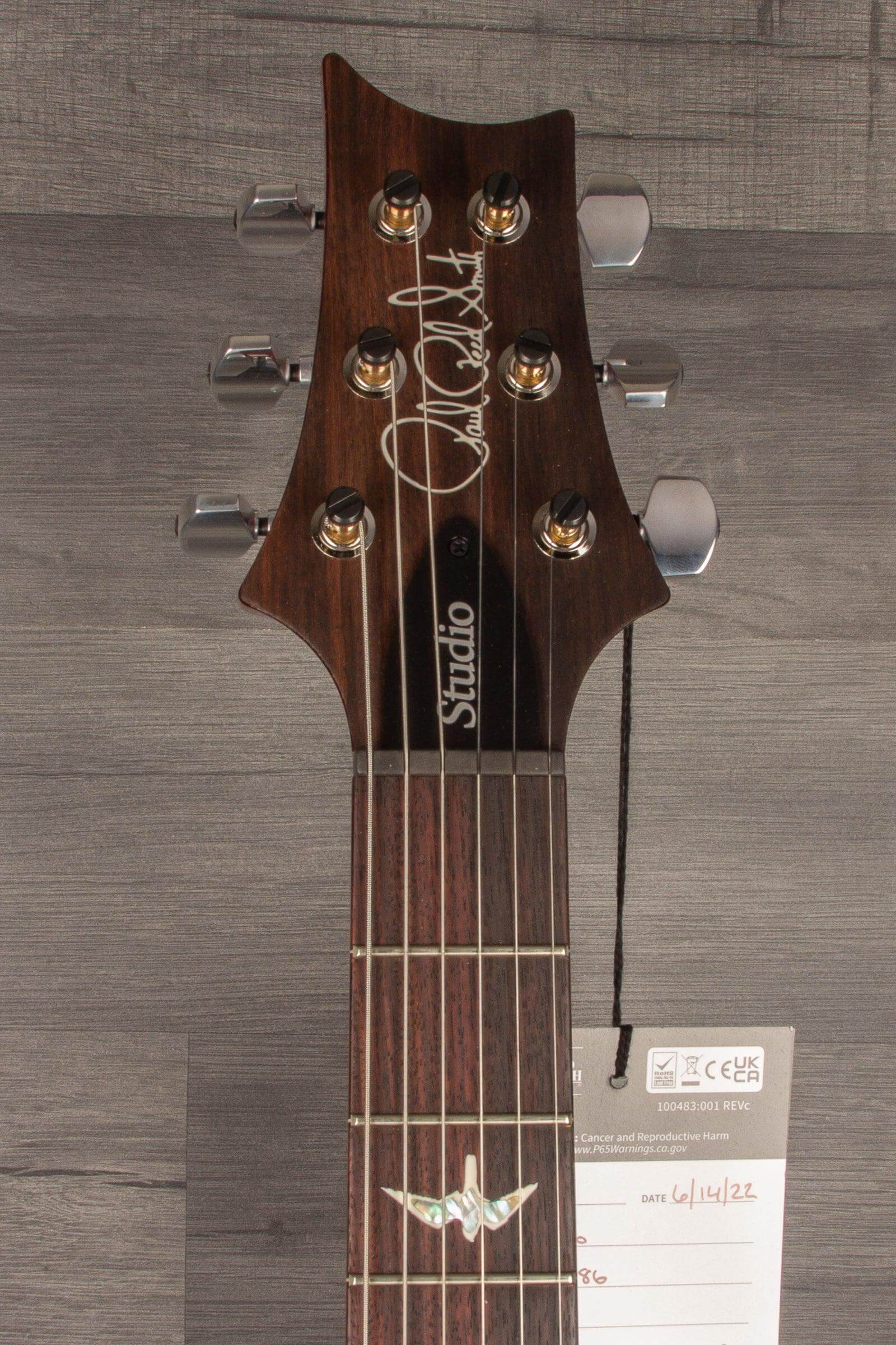 PRS - Studio Electric Guitar - Charcoal Cherryburst #0342886