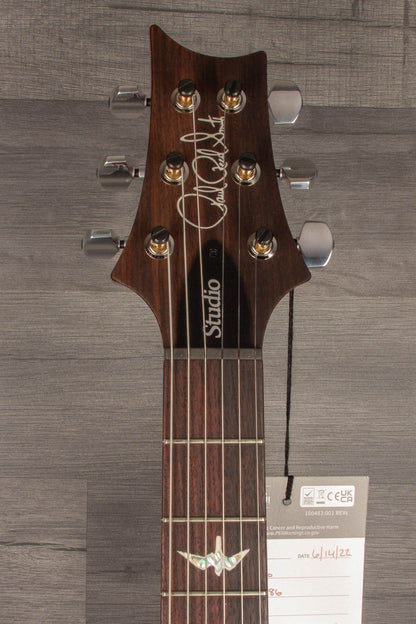 PRS - Studio Electric Guitar - Charcoal Cherryburst #0342886
