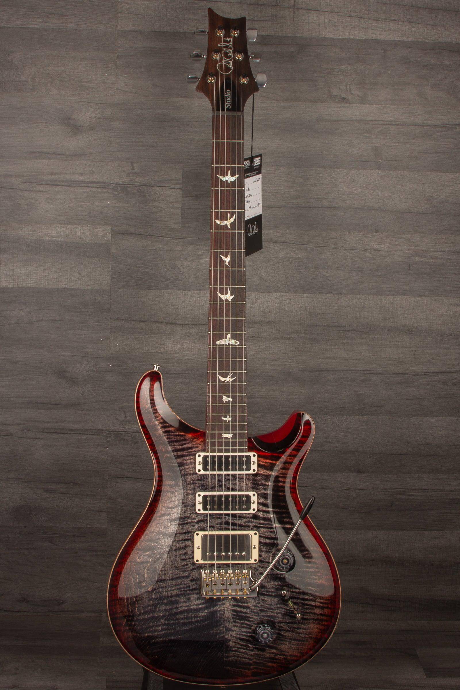 PRS - Studio Electric Guitar - Charcoal Cherryburst #0342886
