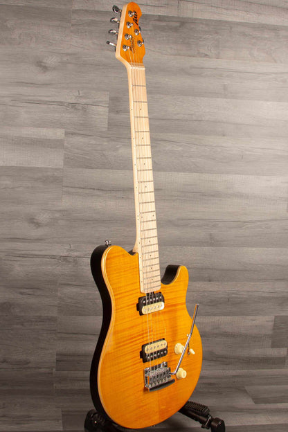 MusicMan Sterling Axis Flame Maple - Trans Gold