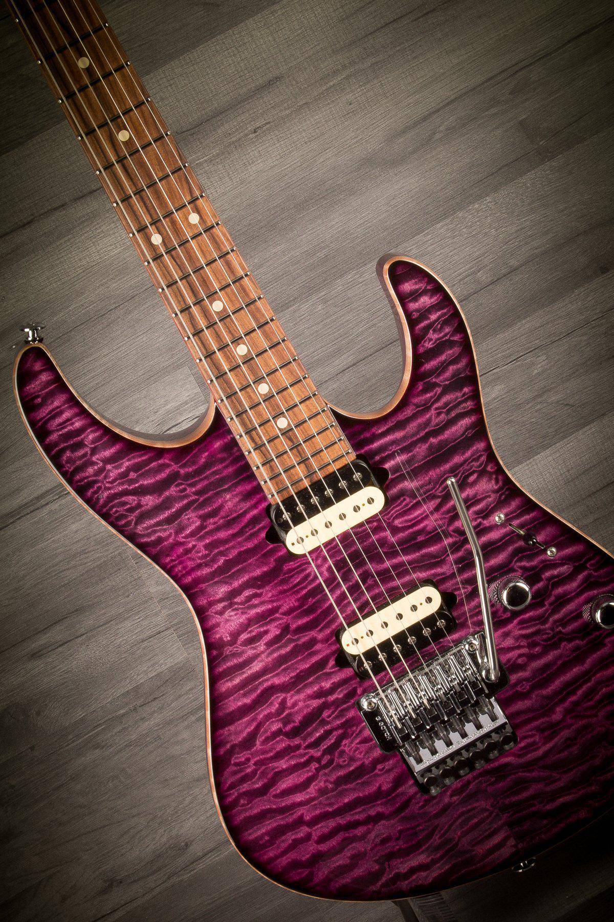 USED - Suhr Modern Carve Top Set Neck - Custom Purple - MusicStreet
