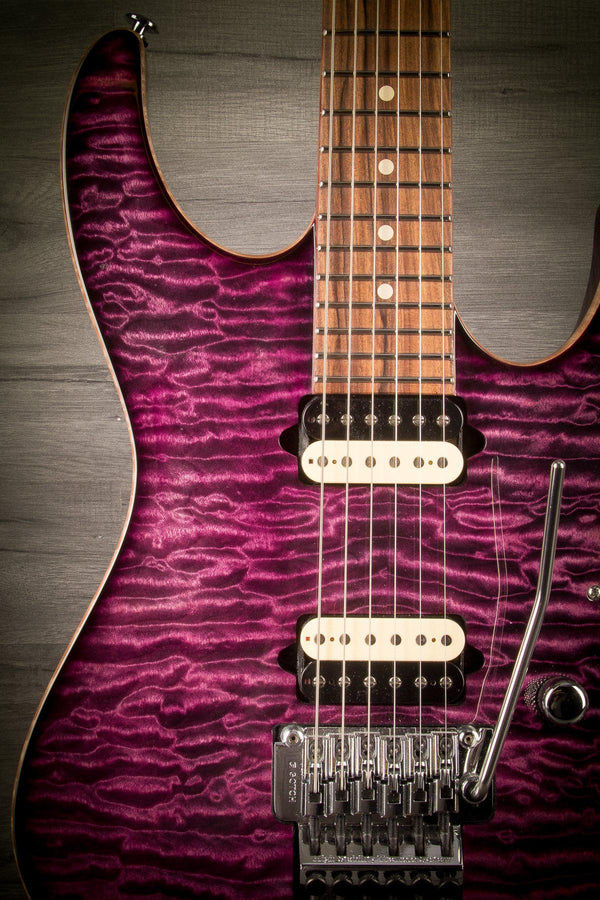 Suhr Electric Guitar USED - Suhr Modern Carve Top Set Neck - Custom Purple