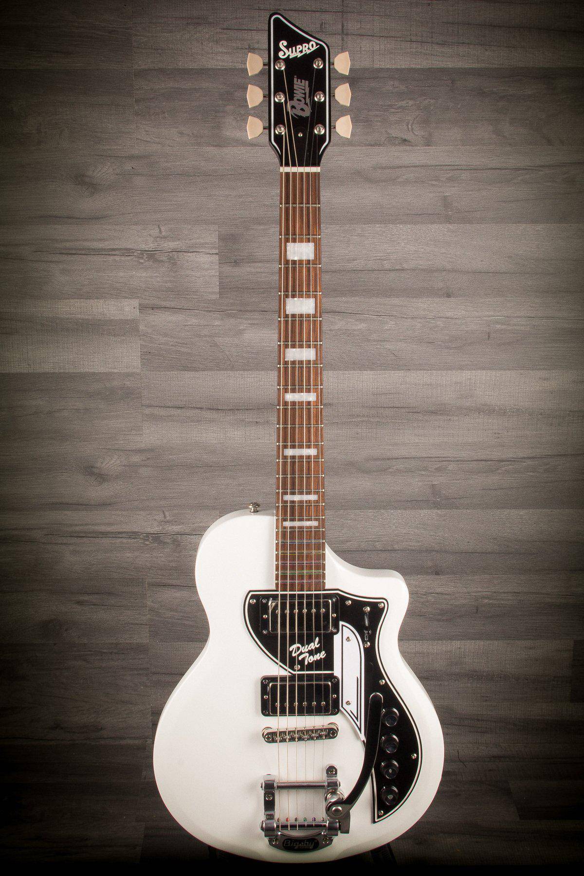 Supro David Bowie Ltd Edition Dual Tone - Arctic White