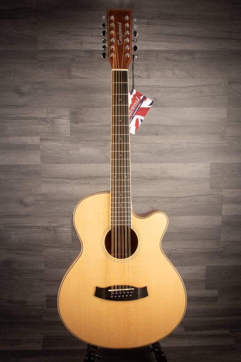 Tanglewood Acoustic Guitar Tanglewood TW12CE Winterleaf 12 string cutaway Electro Acoustic Guitar