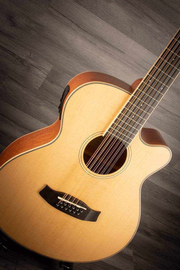 Tanglewood Acoustic Guitar Tanglewood TW12CE Winterleaf 12 string cutaway Electro Acoustic Guitar