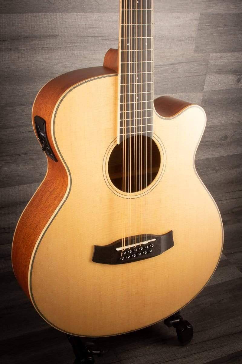 Tanglewood Acoustic Guitar Tanglewood TW12CE Winterleaf 12 string cutaway Electro Acoustic Guitar