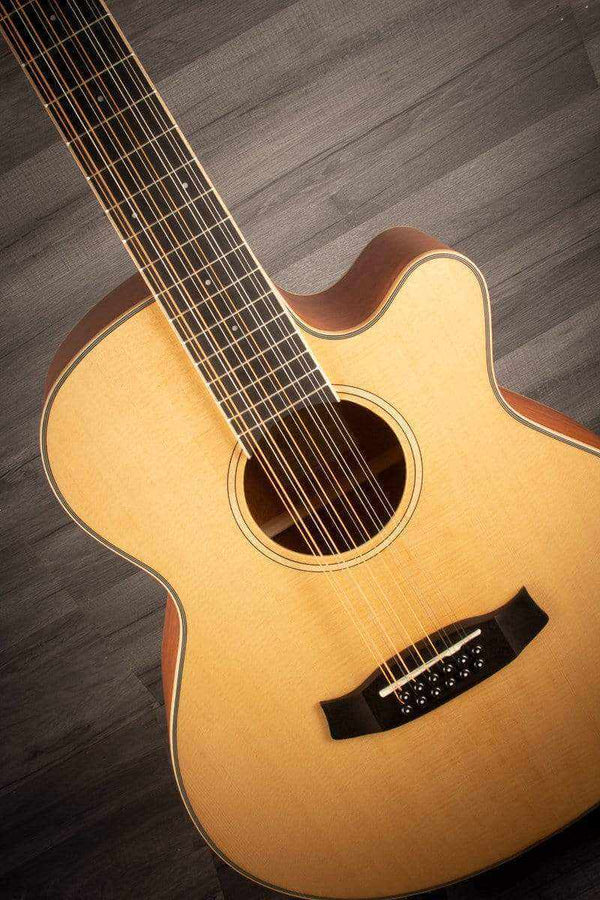 Tanglewood Acoustic Guitar Tanglewood TW12CE Winterleaf 12 string cutaway Electro Acoustic Guitar