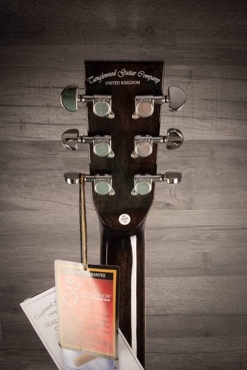 Tanglewood - TW4 Winterleaf Super folk Black Shadow Gloss
