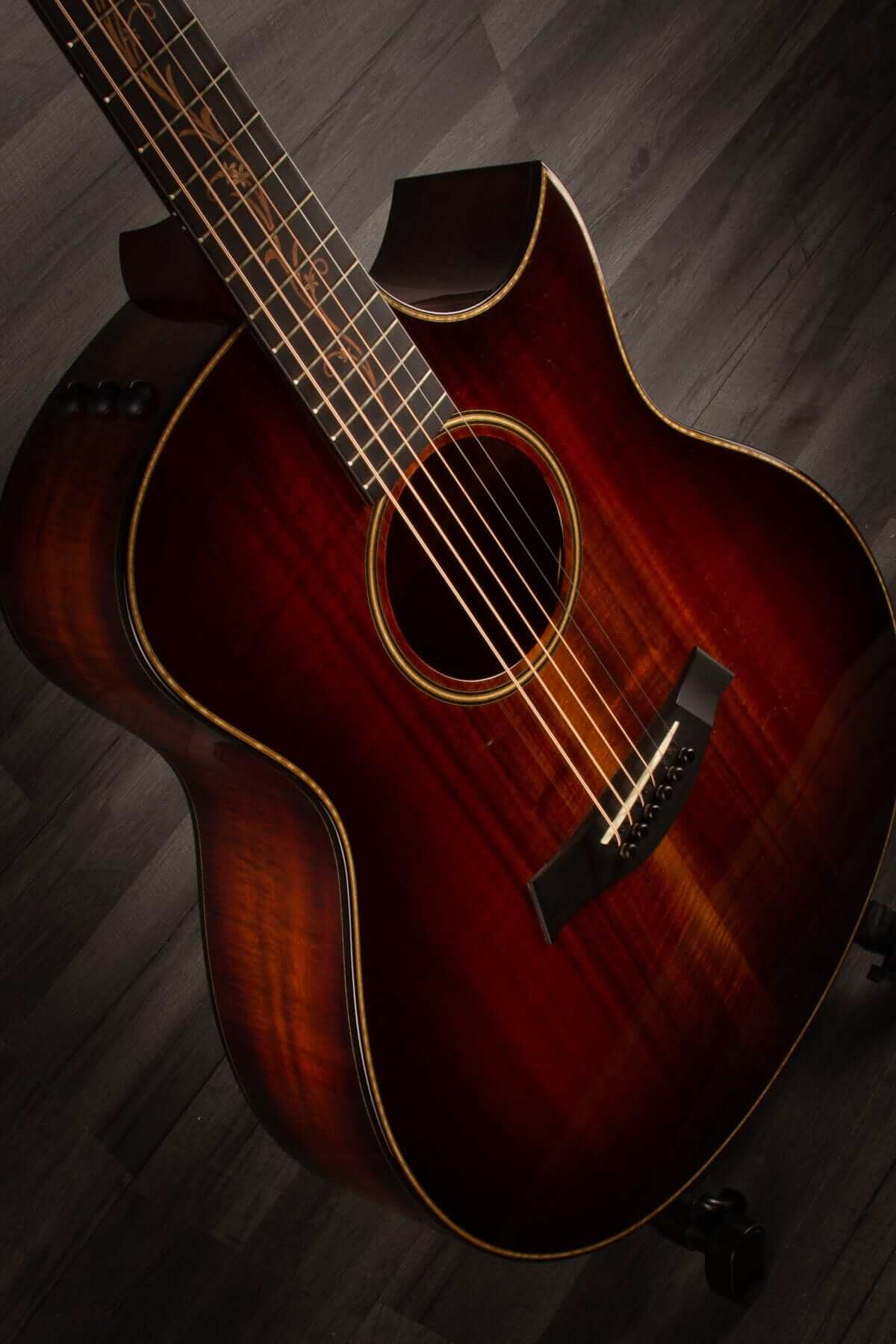 USED - 2017 Taylor K26ce Koa Florentine cutaway electro