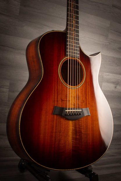 USED - 2017 Taylor K26ce Koa Florentine cutaway electro