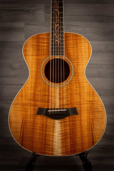 USED - 2018 Taylor Custom TF Grand Concert 12-Fret AA Koa Natural S#1102288095