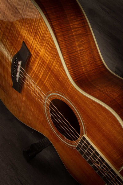 USED - 2018 Taylor Custom TF Grand Concert 12-Fret AA Koa Natural S#1102288095