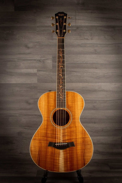USED - 2018 Taylor Custom TF Grand Concert 12-Fret AA Koa Natural S#1102288095