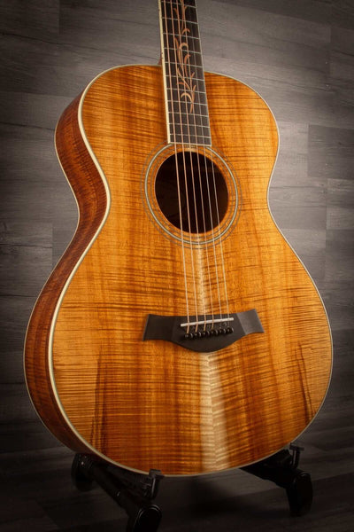 USED - 2018 Taylor Custom TF Grand Concert 12-Fret AA Koa Natural S#1102288095