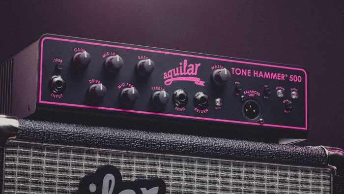 Aguilar TH500 Tone Hammer 500 Lightweight Bass Head Breast Cancer Awareness Edition - MusicStreet