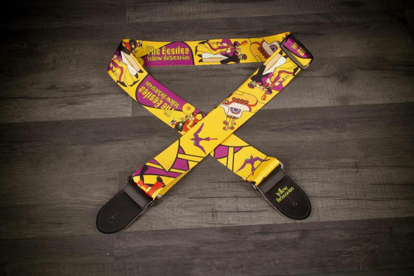 The Beatles Yellow Submarine Guitar Strap - 2" Wide Polyester