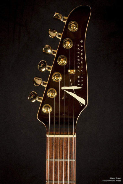 USED - Tom Anderson 2001 Hollow Drop Top Tiger'S Eye Burst