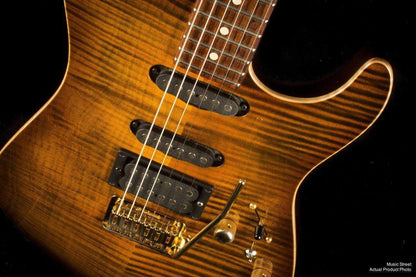USED - Tom Anderson 2001 Hollow Drop Top Tiger'S Eye Burst