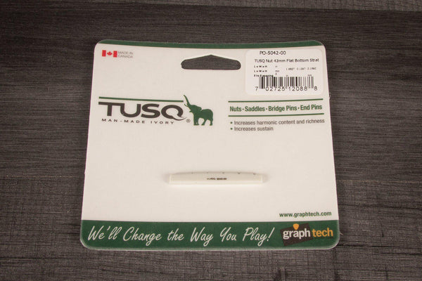 Tusq Accessories Graph tech PQ-5042-00 TUSQ 42mm Flat Bottom Strat Nut