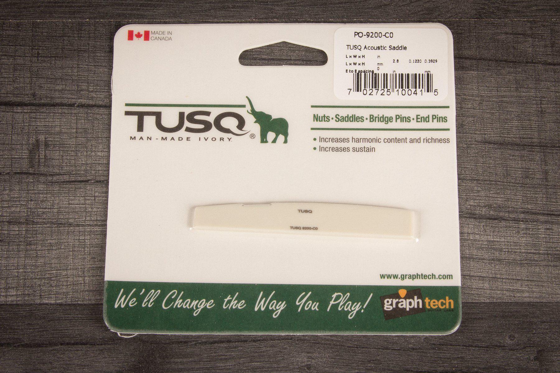 Tusq Accessories Graph tech PQ-9200-C0 TUSQ Compensated Acoustic Saddle 1/8
