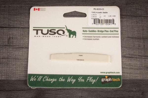 Tusq Accessories Graph tech PQ-9200-C0 TUSQ Compensated Acoustic Saddle 1/8"